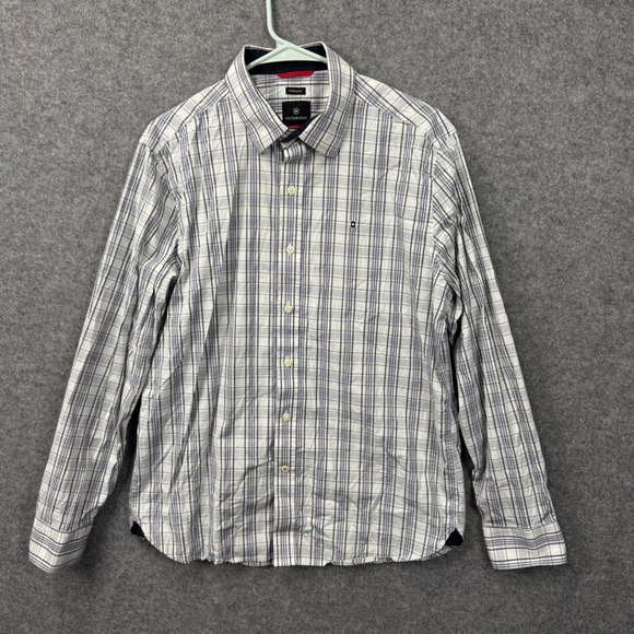 Victorinox Other - Victorinox Swiss Army Mens Tailored Fit Plaid Button Down Shirt Large Blue White